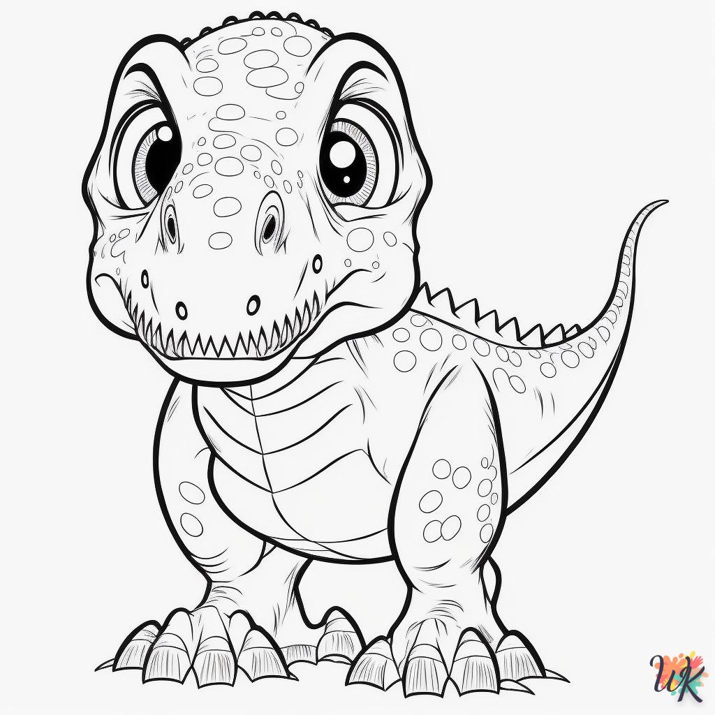 Dibujos para Colorear Dinosaurio 209