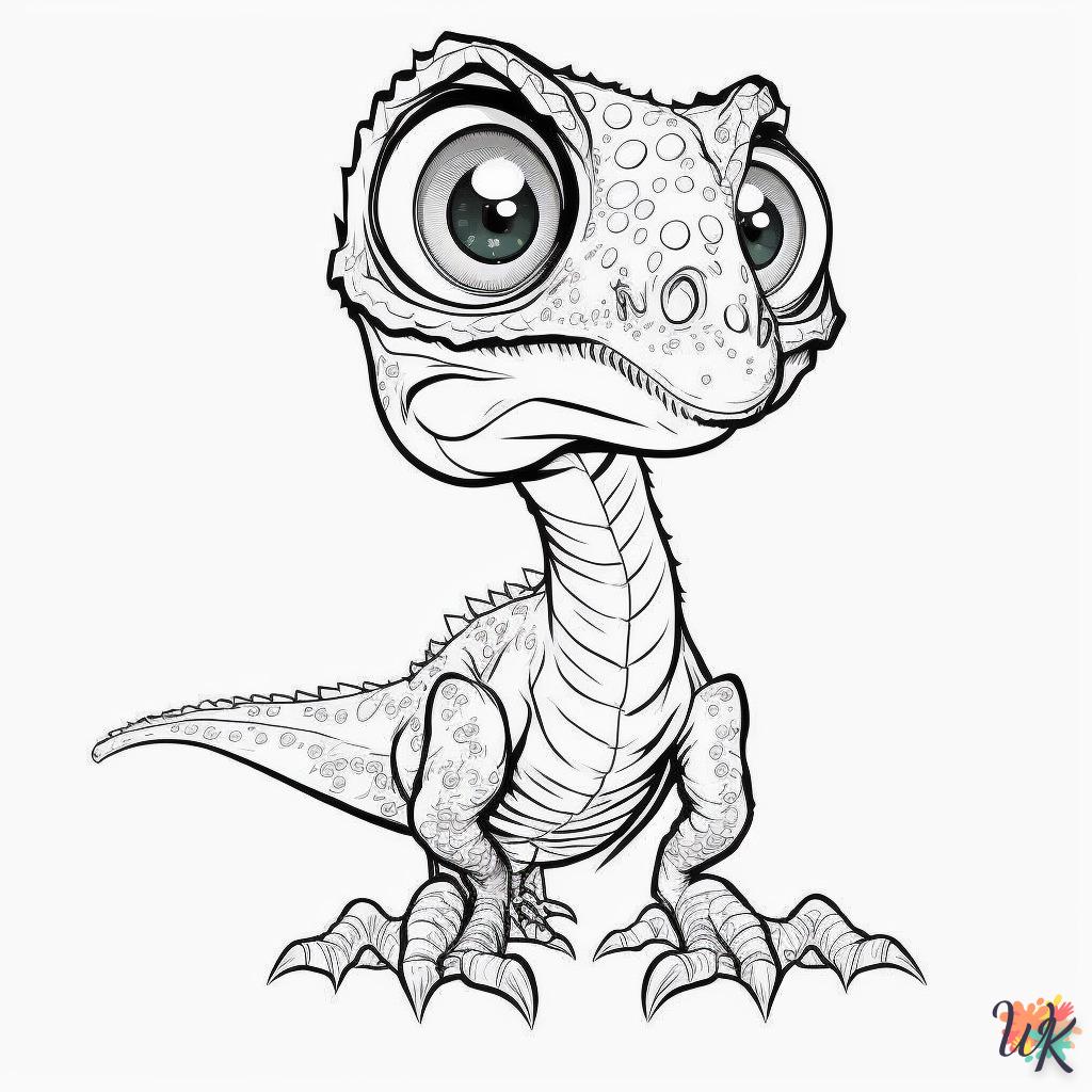 Dibujos para Colorear Dinosaurio 210