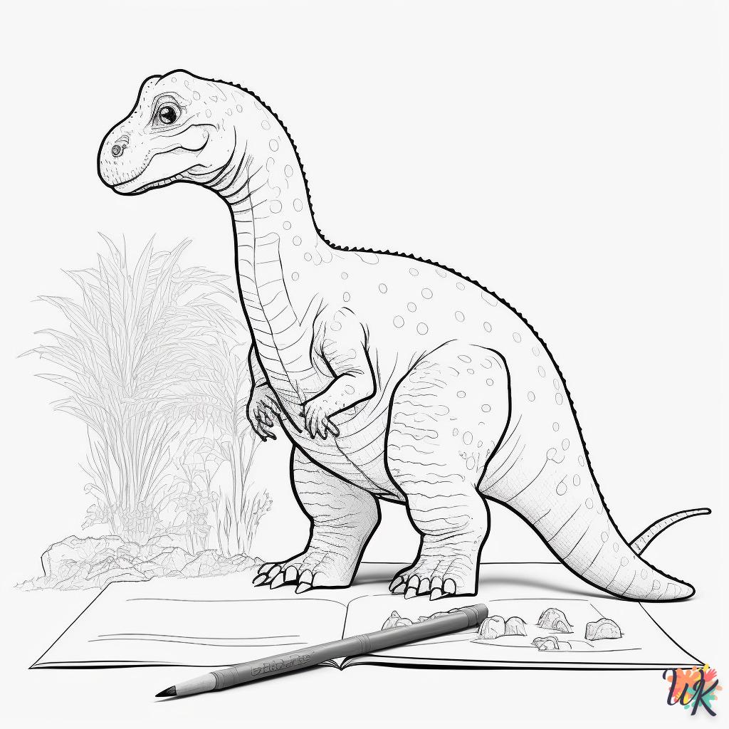 Dibujos para Colorear Dinosaurio 217