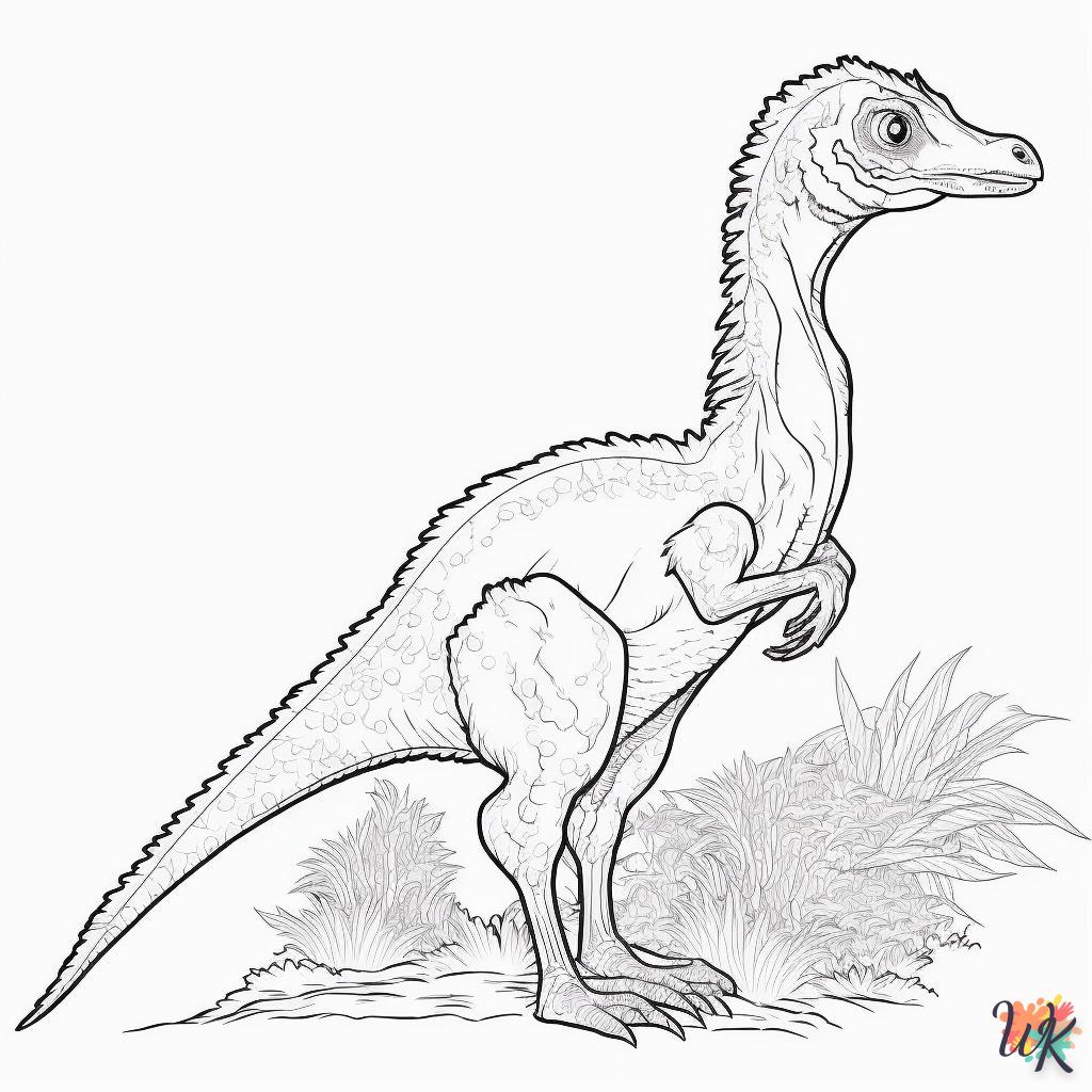 Dibujos para Colorear Dinosaurio 219