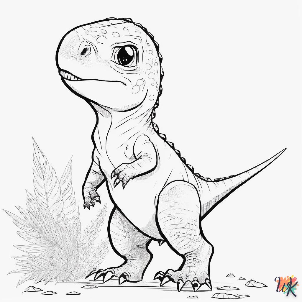Dibujos para Colorear Dinosaurio 220