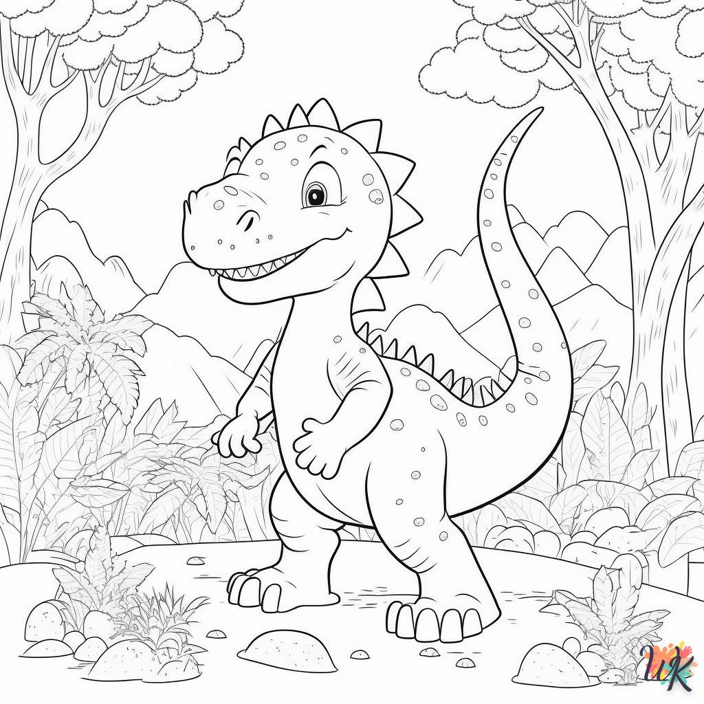 Dibujos para Colorear Dinosaurio 226