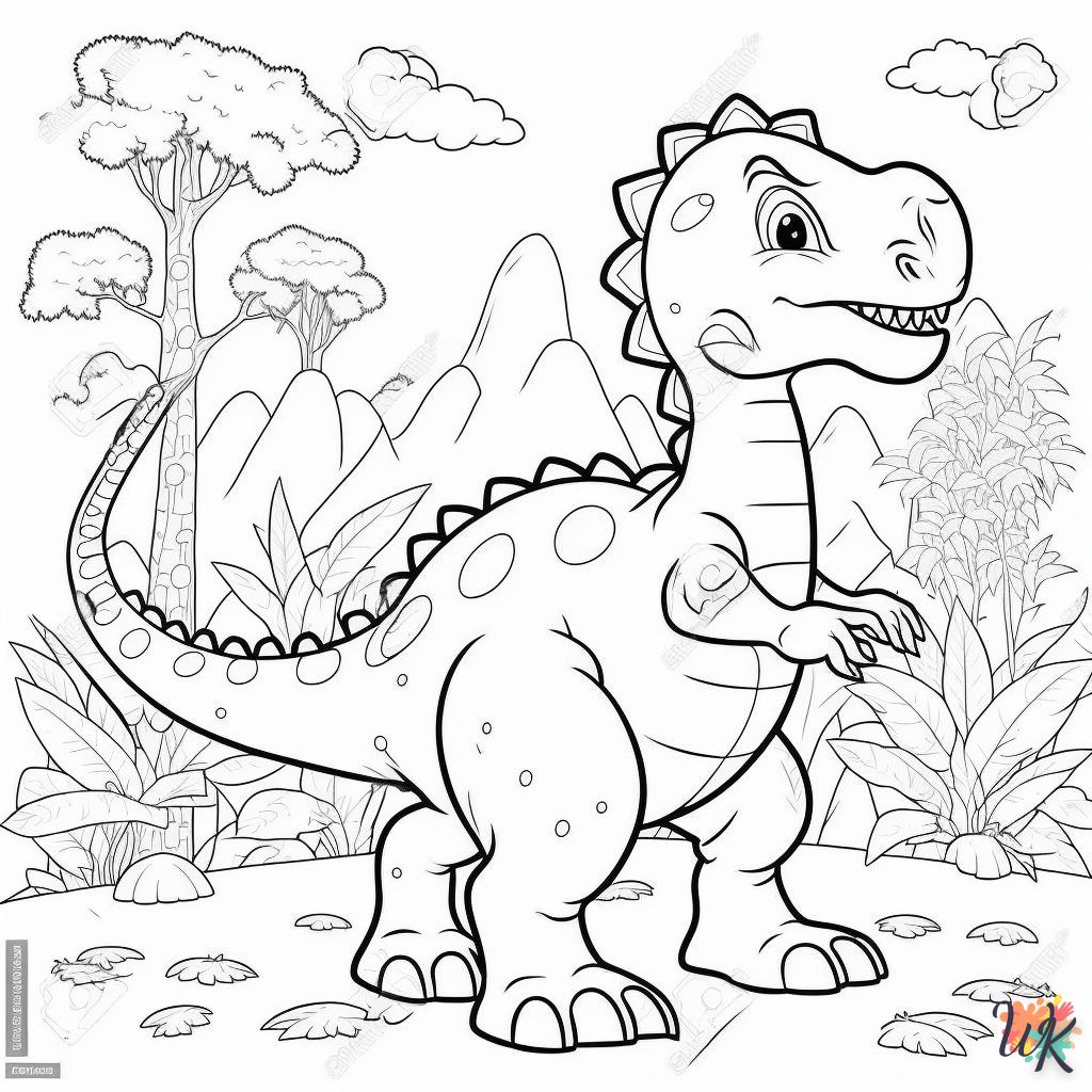 Dibujos para Colorear Dinosaurio 228