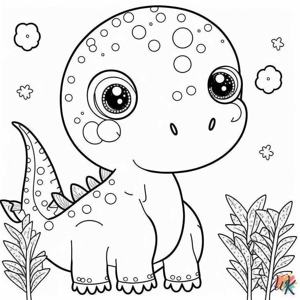 Dibujos para Colorear Dinosaurio 23