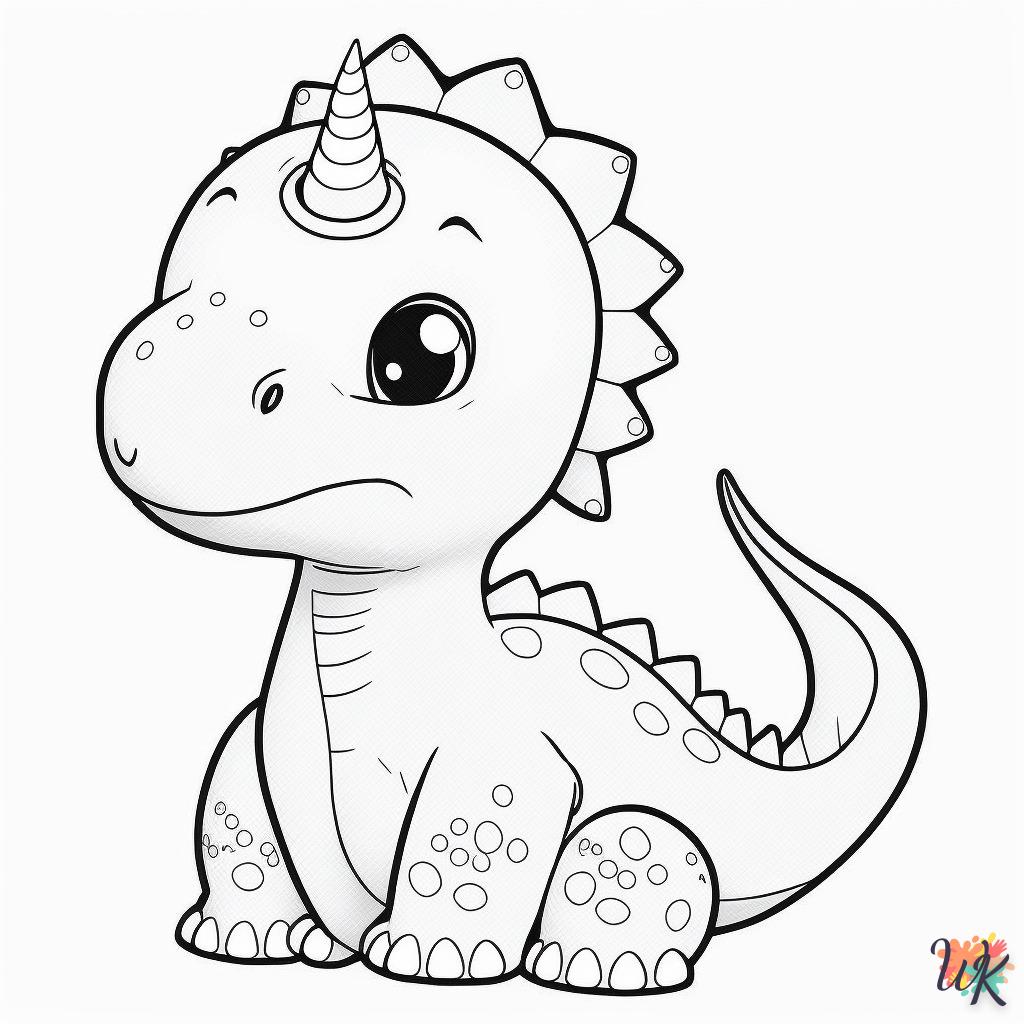 Dibujos para Colorear Dinosaurio 232