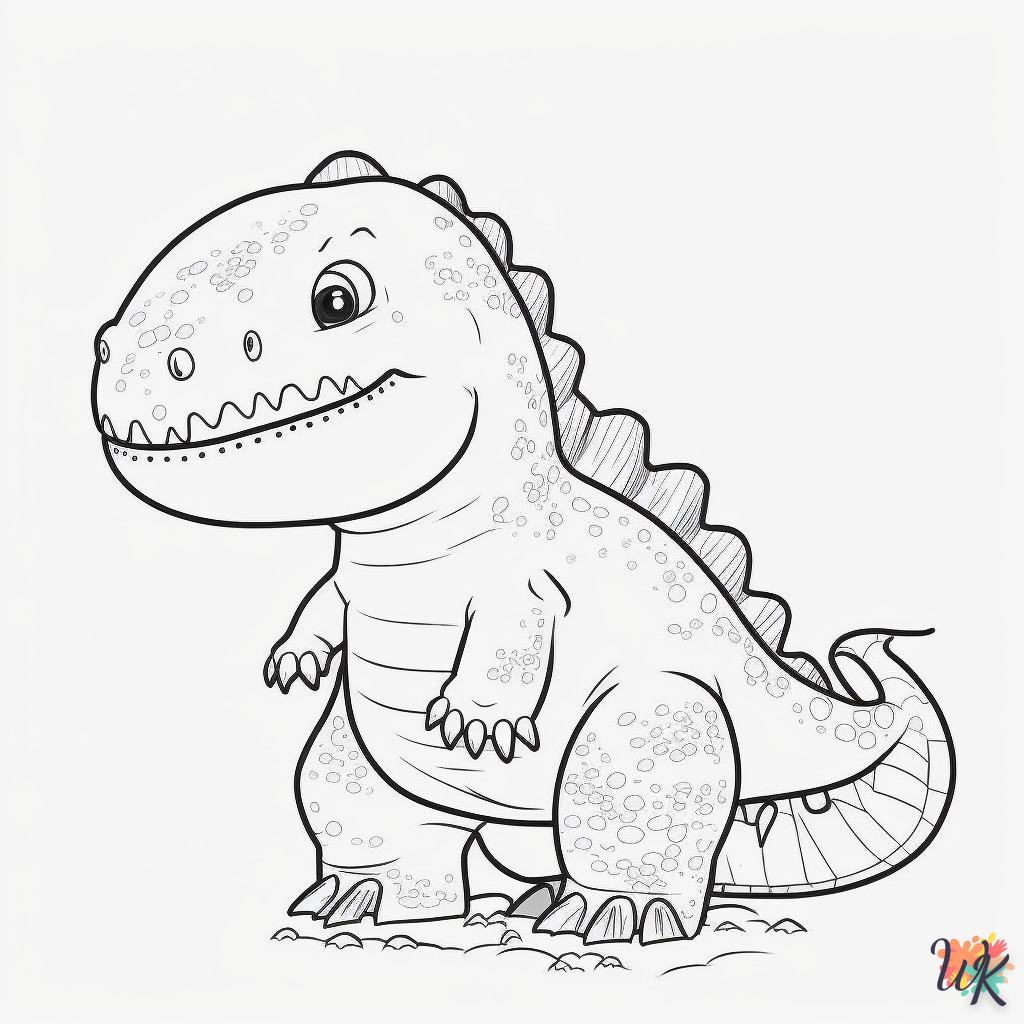 Dibujos para Colorear Dinosaurio 233