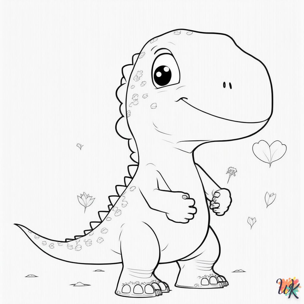 Dibujos para Colorear Dinosaurio 234
