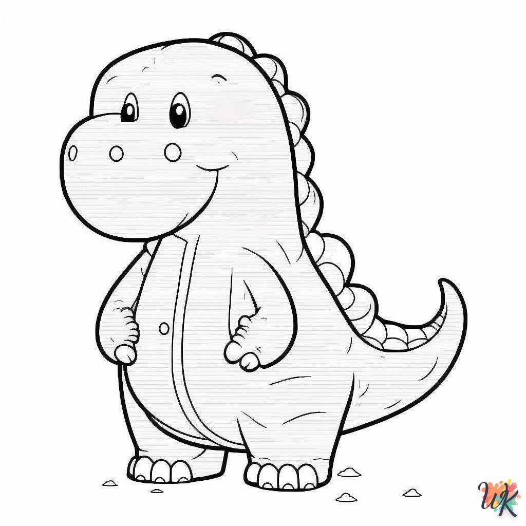 Dibujos para Colorear Dinosaurio 235