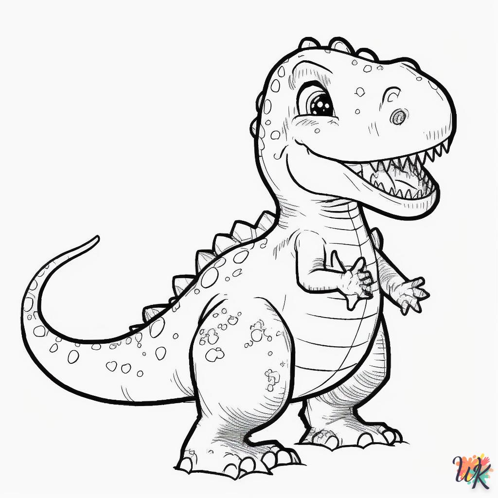 Dibujos para Colorear Dinosaurio 238