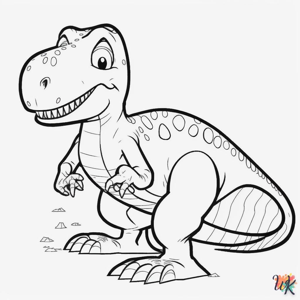 Dibujos para Colorear Dinosaurio 239