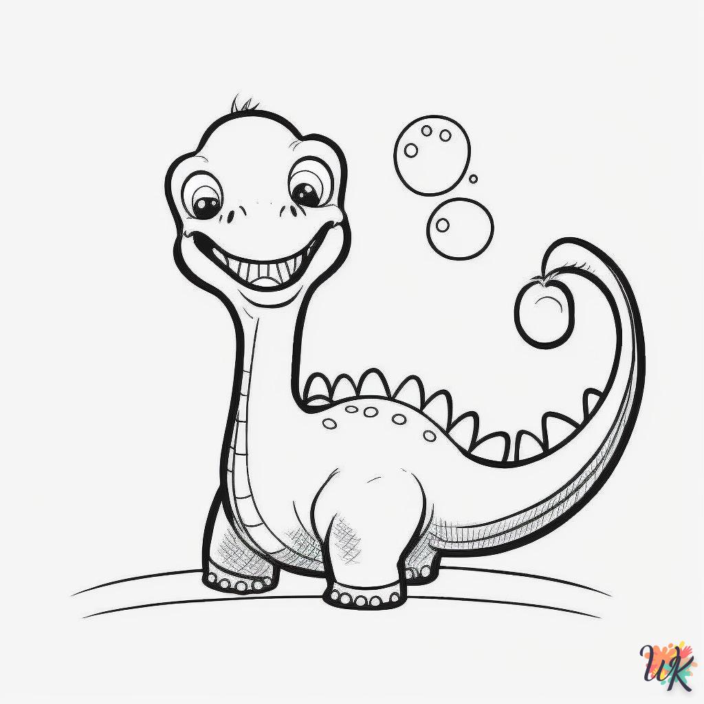 Dibujos para Colorear Dinosaurio 241