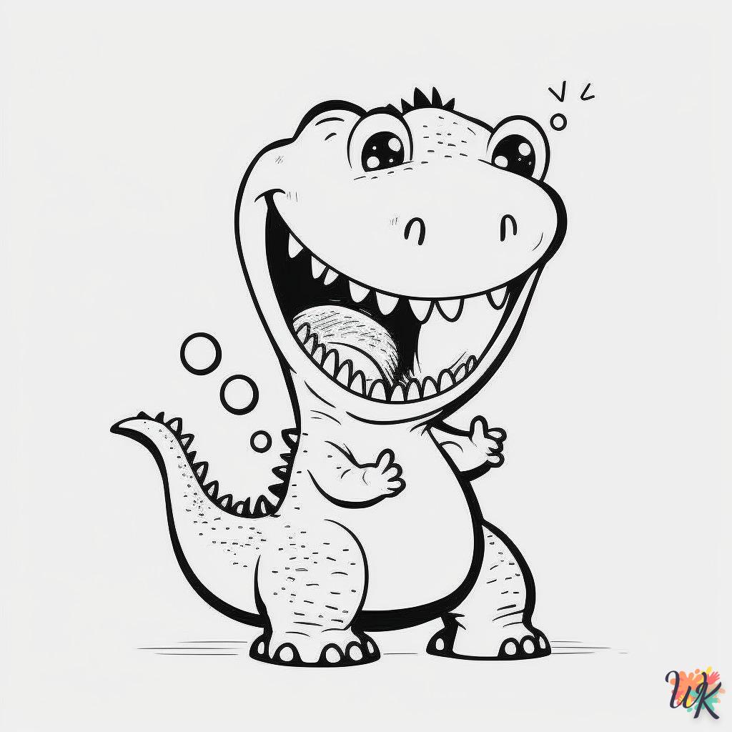Dibujos para Colorear Dinosaurio 245