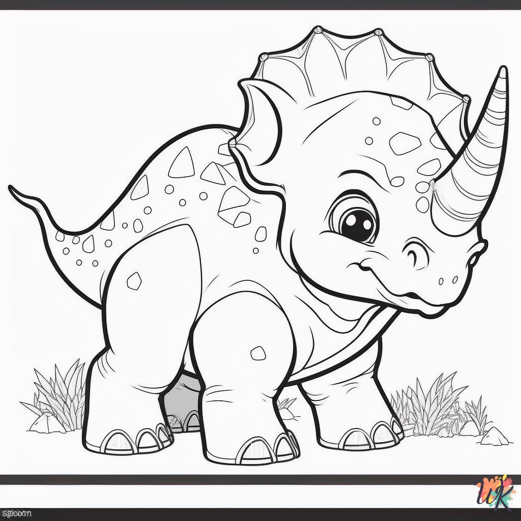 Dibujos para Colorear Dinosaurio 26