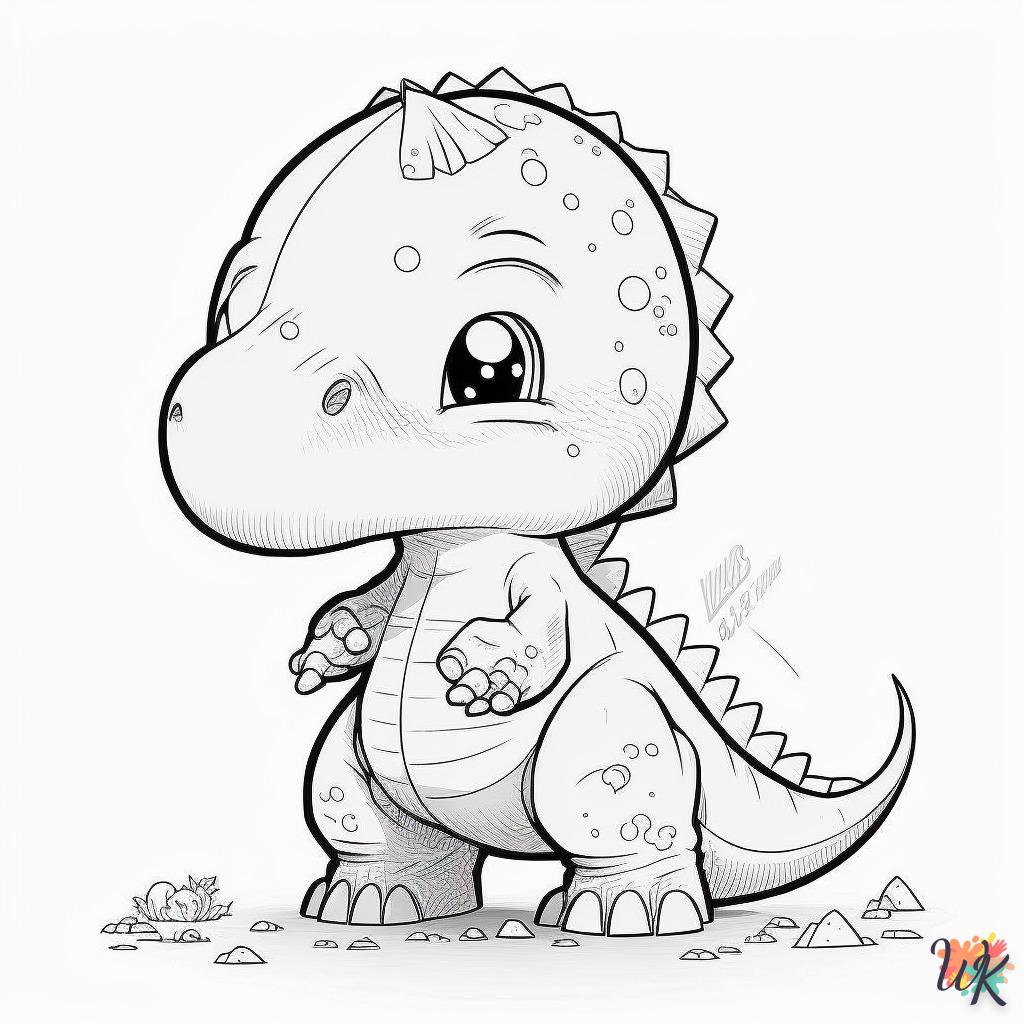 Dibujos para Colorear Dinosaurio 27