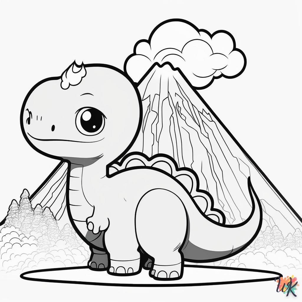 Dibujos para Colorear Dinosaurio 28