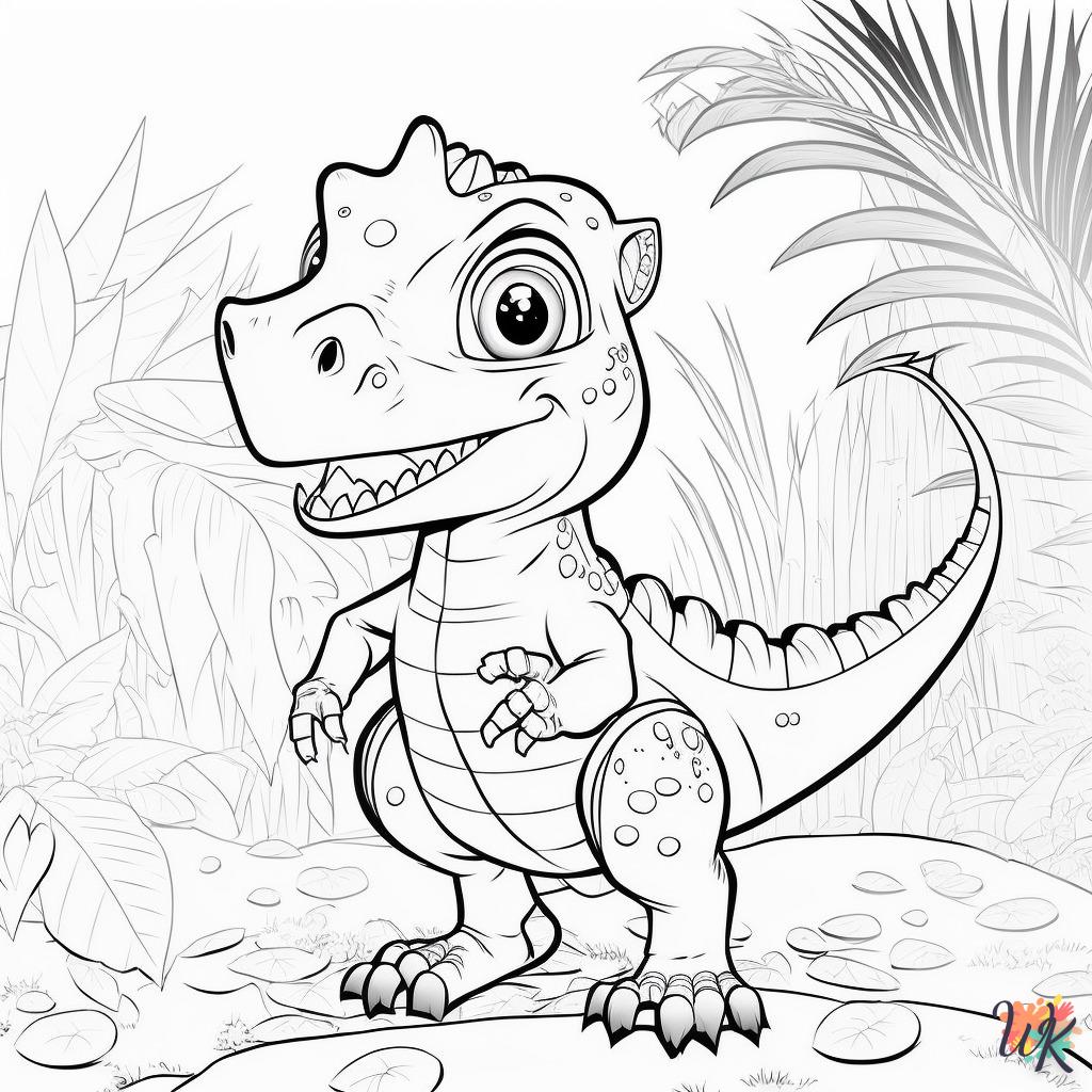 Dibujos para Colorear Dinosaurio 30