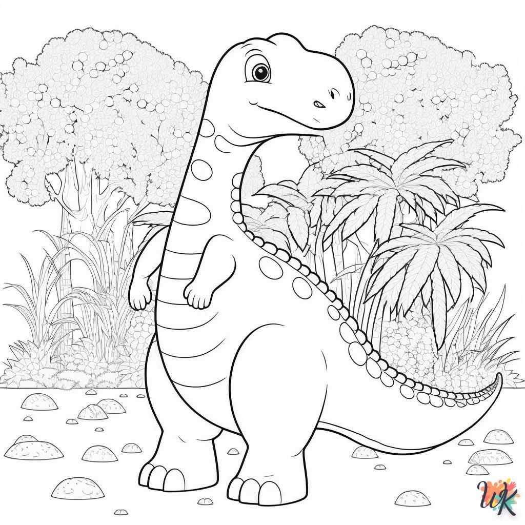 Dibujos para Colorear Dinosaurio 32