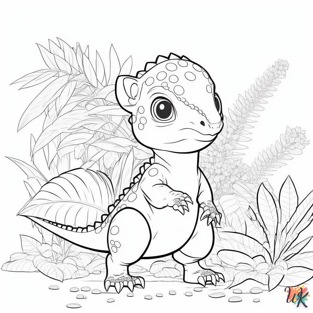 Dibujos para Colorear Dinosaurio 35
