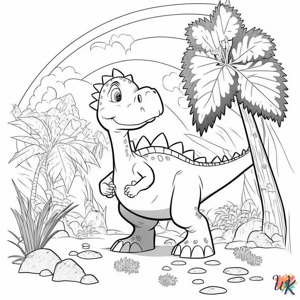 Dibujos para Colorear Dinosaurio 36