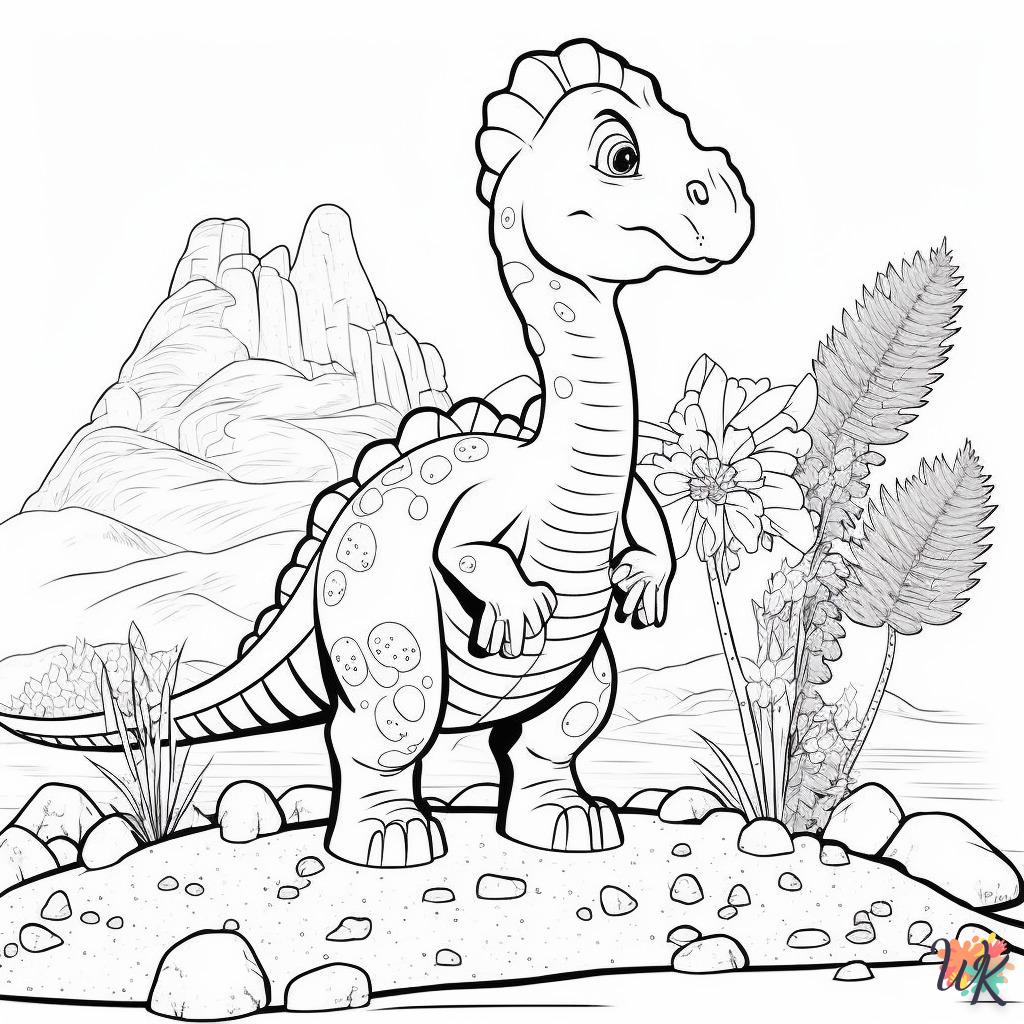 Dibujos para Colorear Dinosaurio 37
