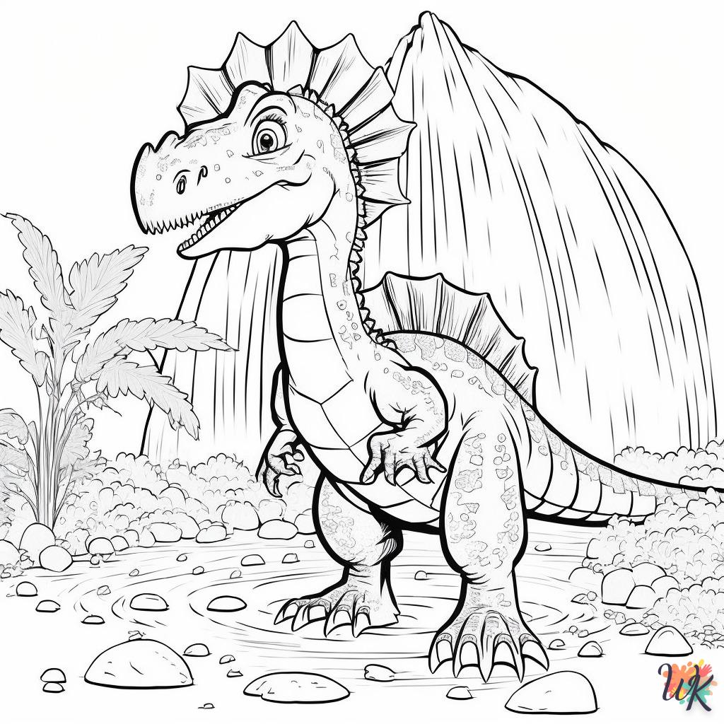 Dibujos para Colorear Dinosaurio 38