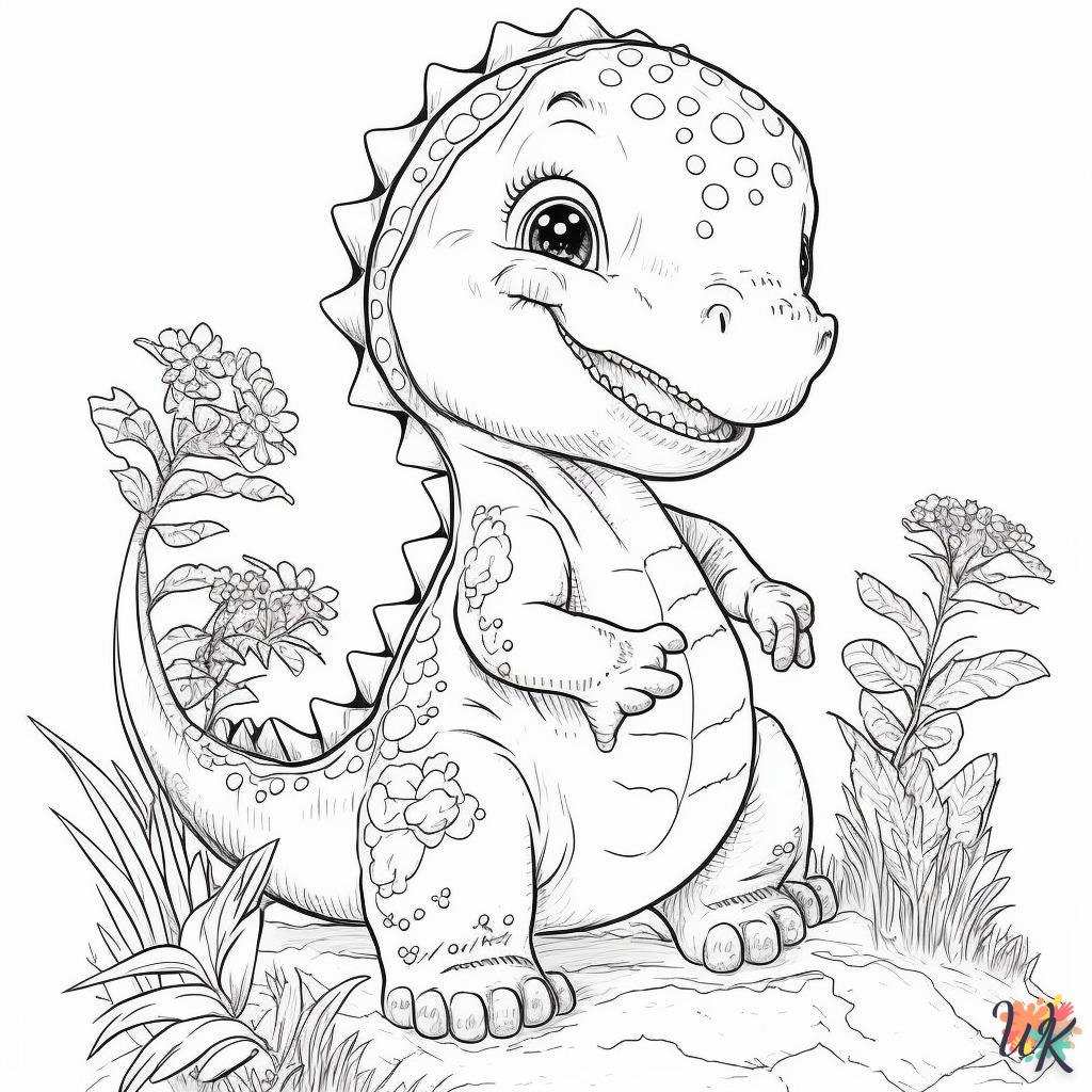 Dibujos para Colorear Dinosaurio 39