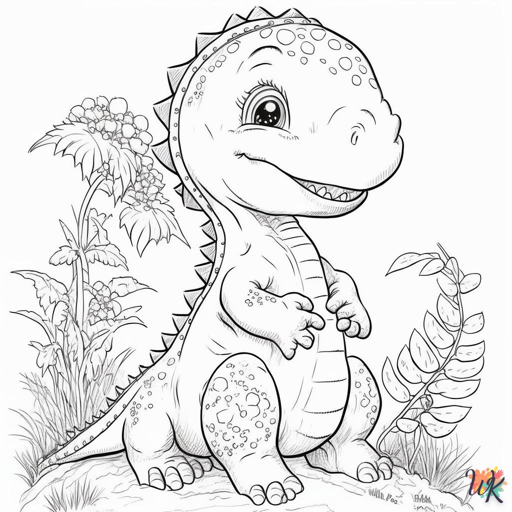 Dibujos para Colorear Dinosaurio 40