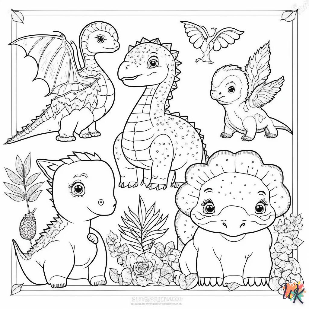 Dibujos para Colorear Dinosaurio 46