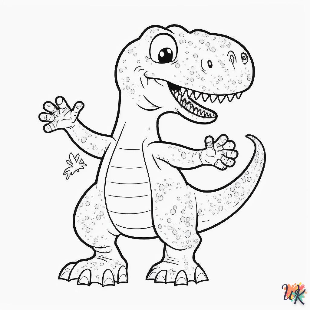 Dibujos para Colorear Dinosaurio 49