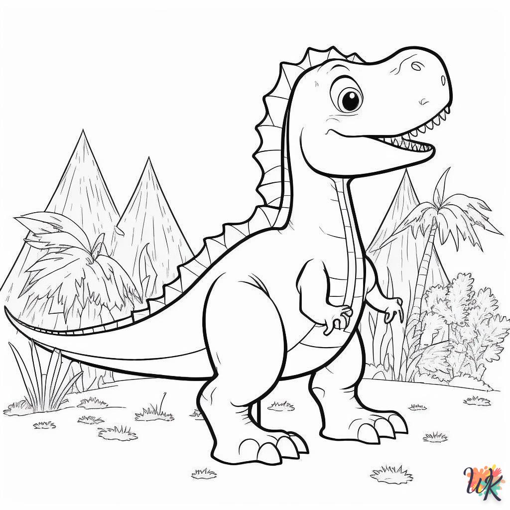 Dibujos para Colorear Dinosaurio 50
