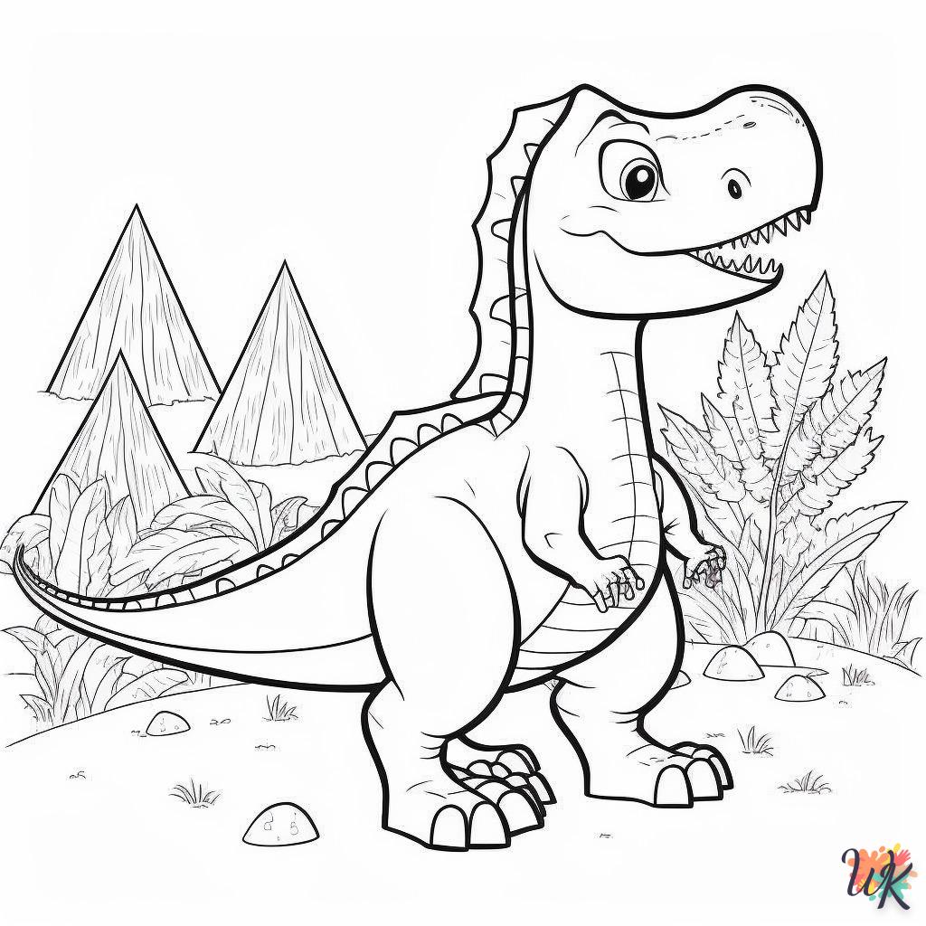 Dibujos para Colorear Dinosaurio 51