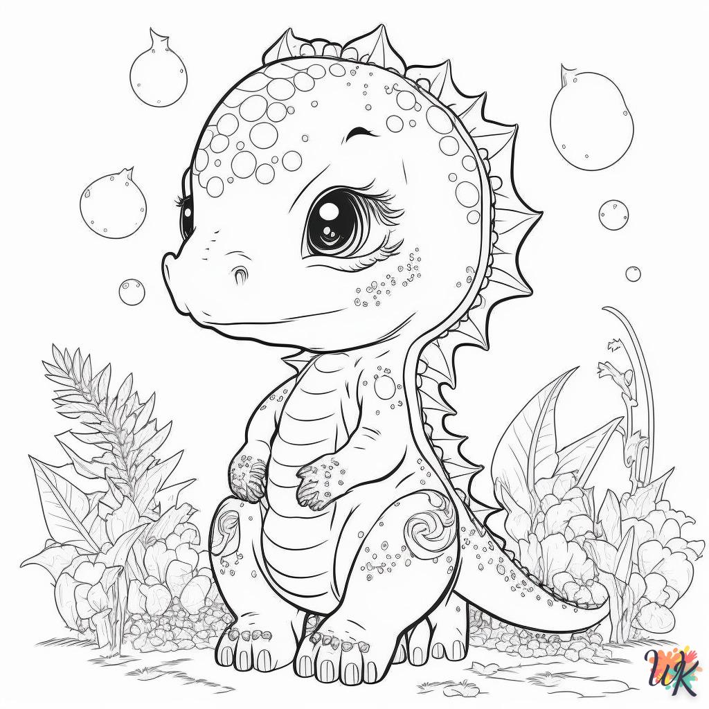 Dibujos para Colorear Dinosaurio 54