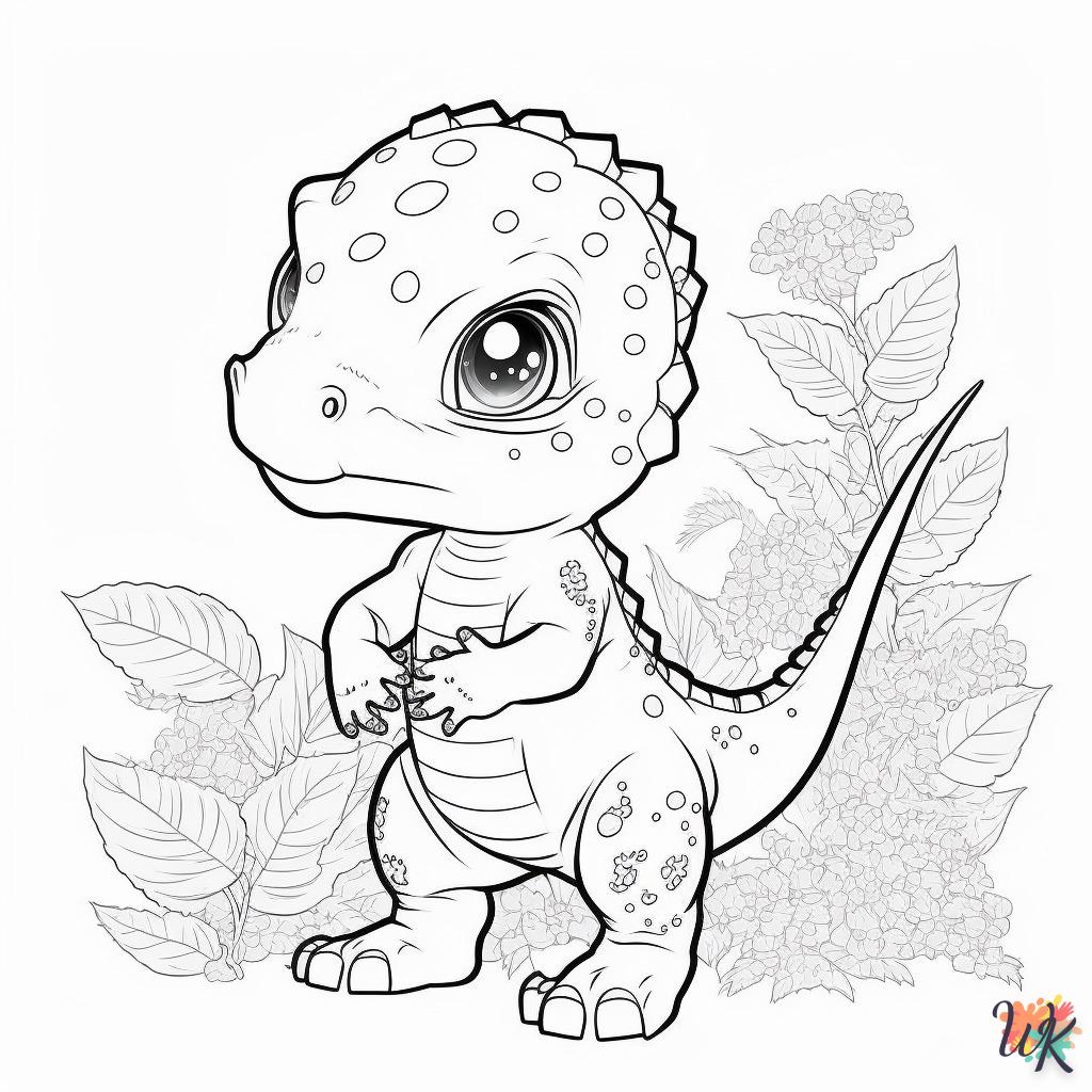 Dibujos para Colorear Dinosaurio 55