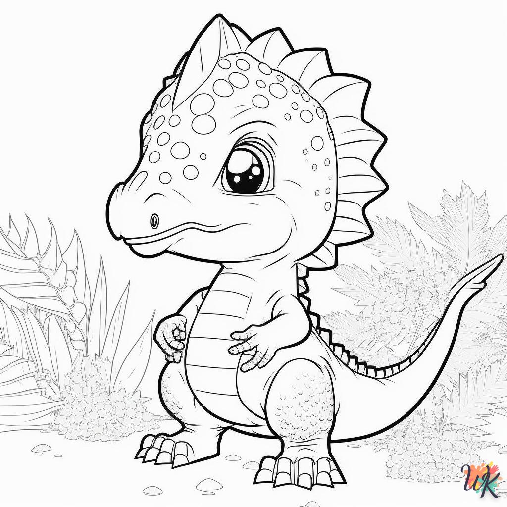 Dibujos para Colorear Dinosaurio 57