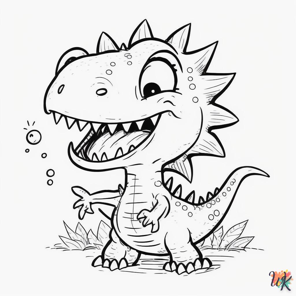 Dibujos para Colorear Dinosaurio 6