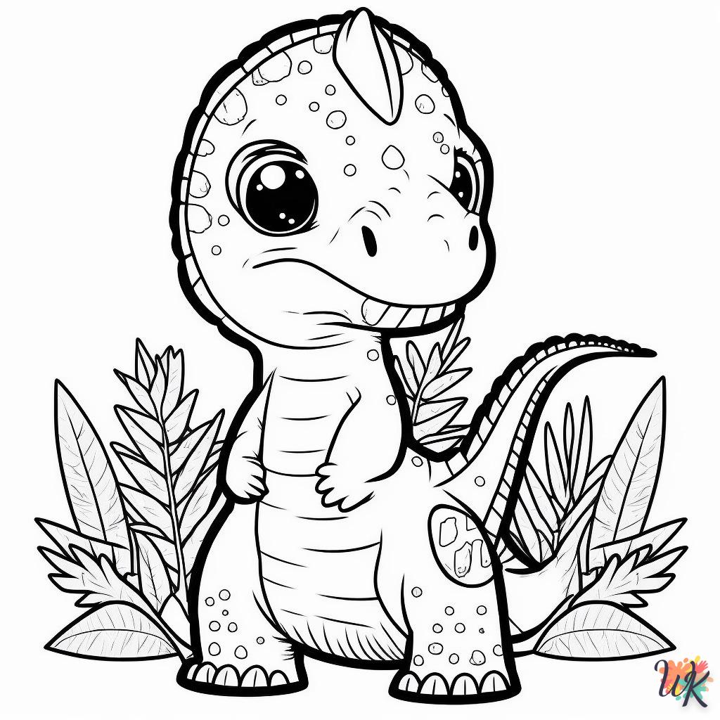 Dibujos para Colorear Dinosaurio 60
