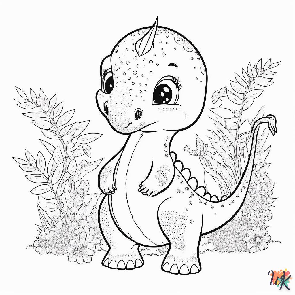 Dibujos para Colorear Dinosaurio 61