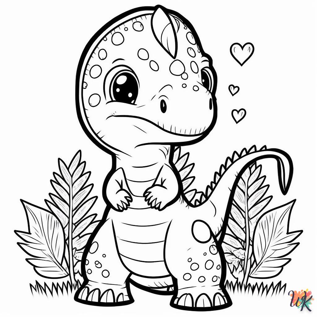 Dibujos para Colorear Dinosaurio 62