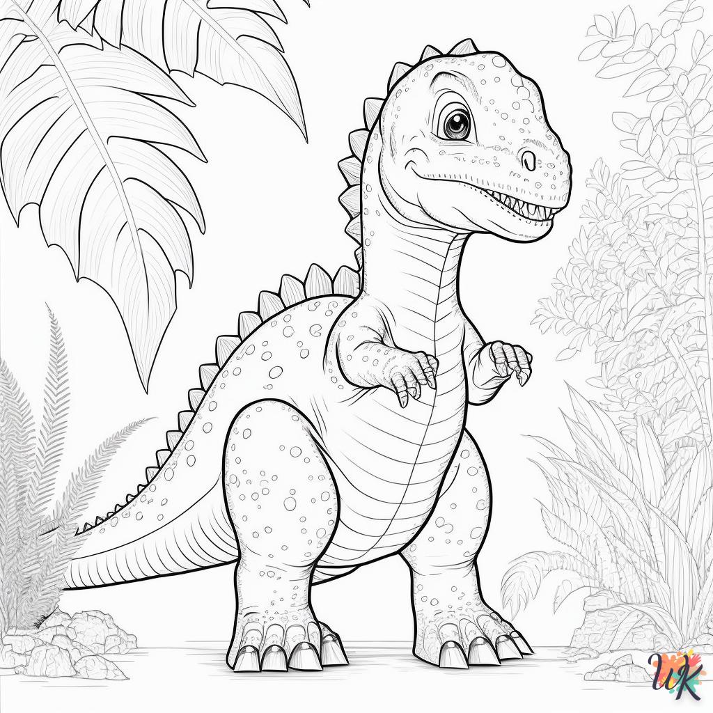 Dibujos para Colorear Dinosaurio 63