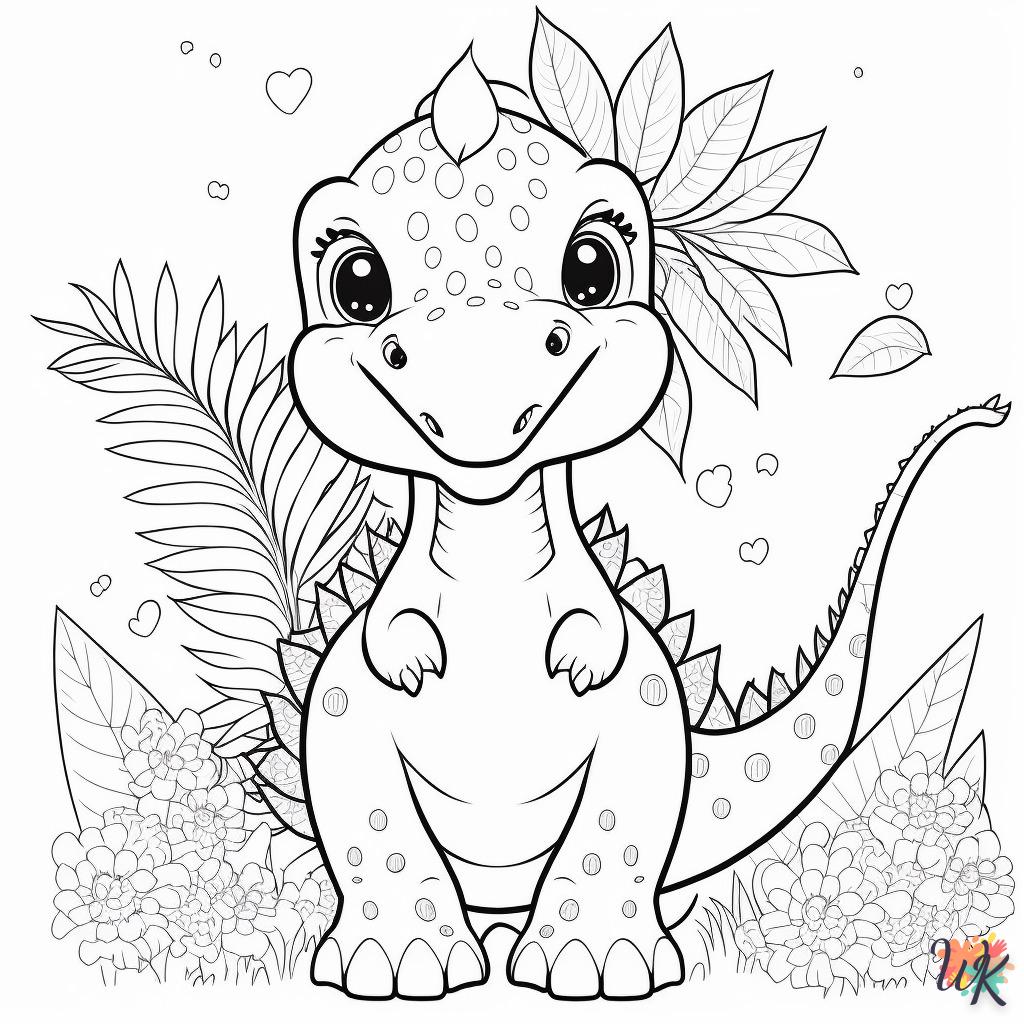 Dibujos para Colorear Dinosaurio 66