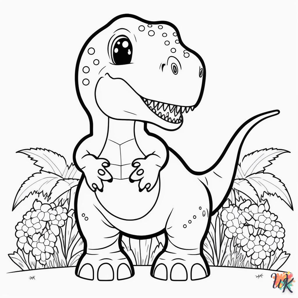 Dibujos para Colorear Dinosaurio 68