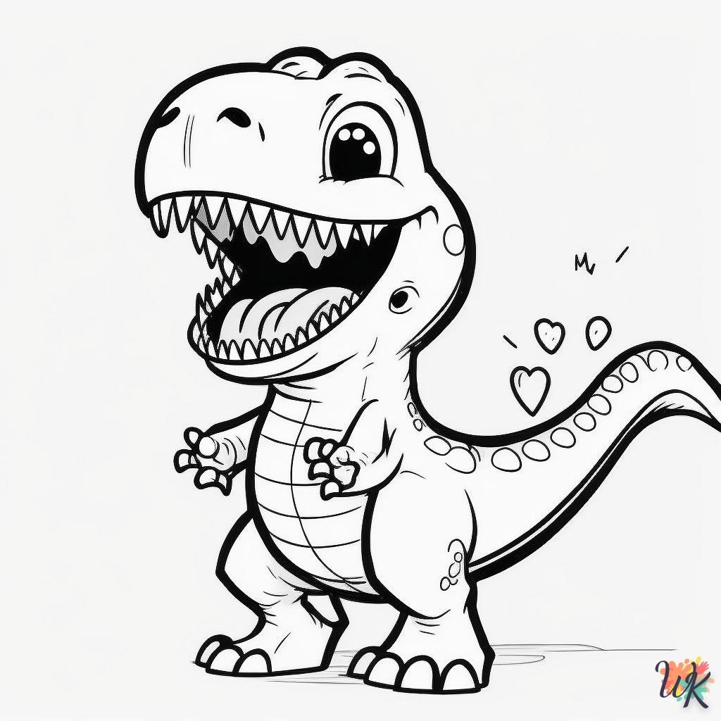 Dibujos para Colorear Dinosaurio 7