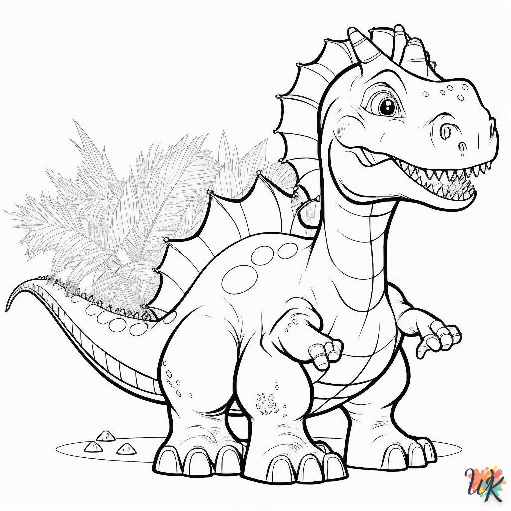 Dibujos para Colorear Dinosaurio 71