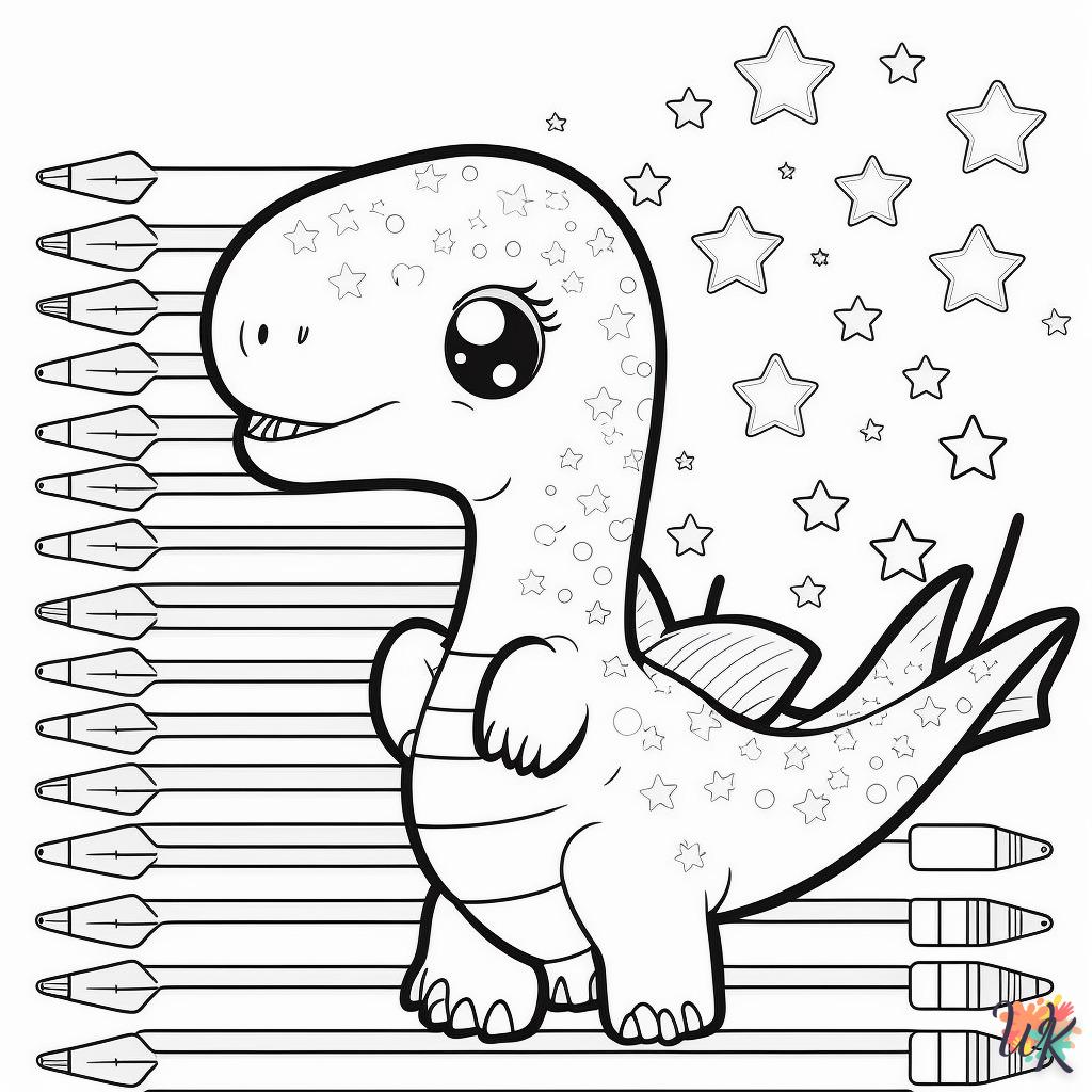 Dibujos para Colorear Dinosaurio 74