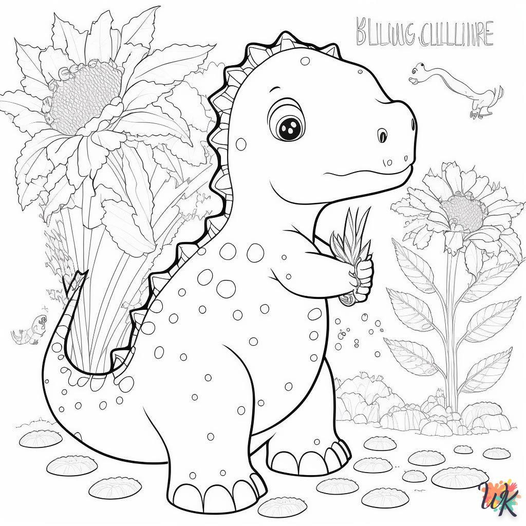 Dibujos para Colorear Dinosaurio 78