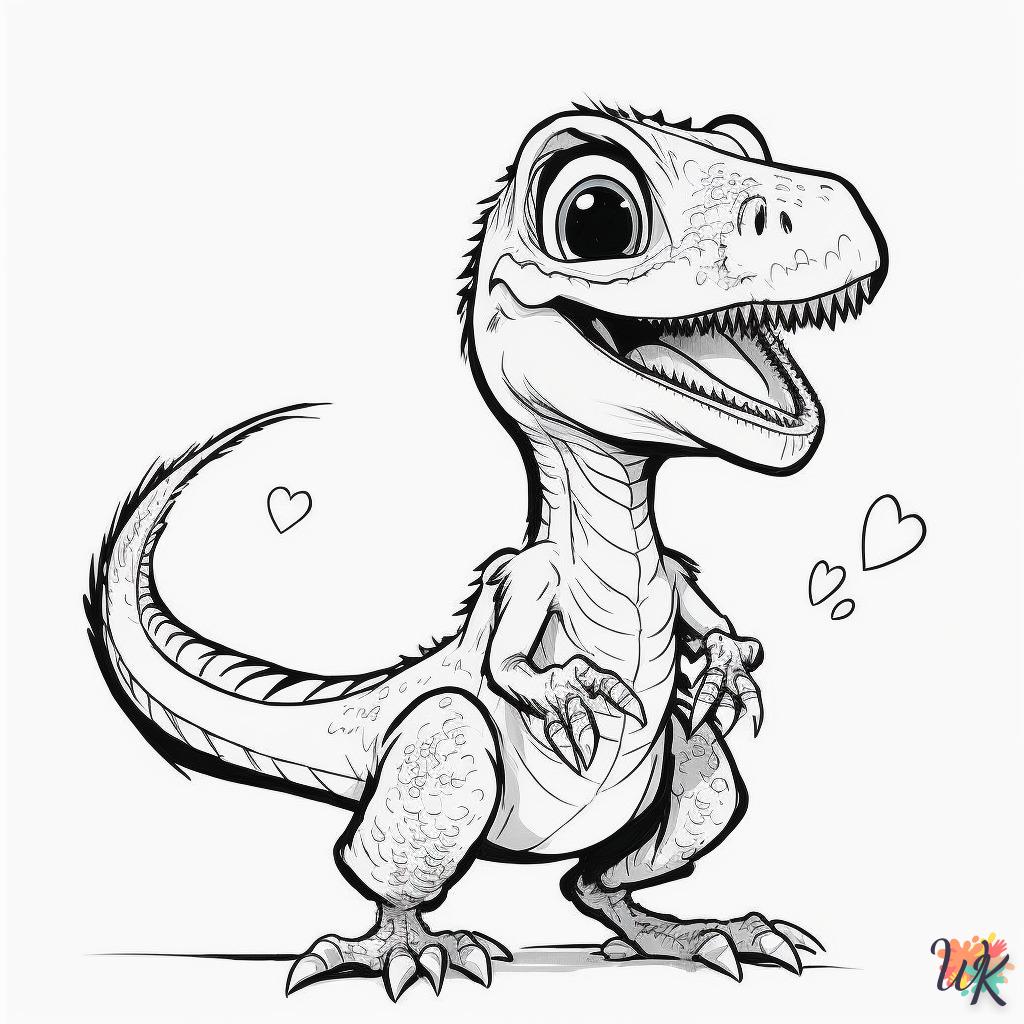 Dibujos para Colorear Dinosaurio 8