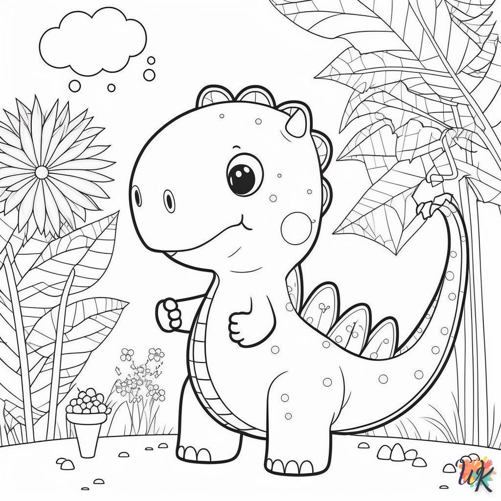 Dibujos para Colorear Dinosaurio 81