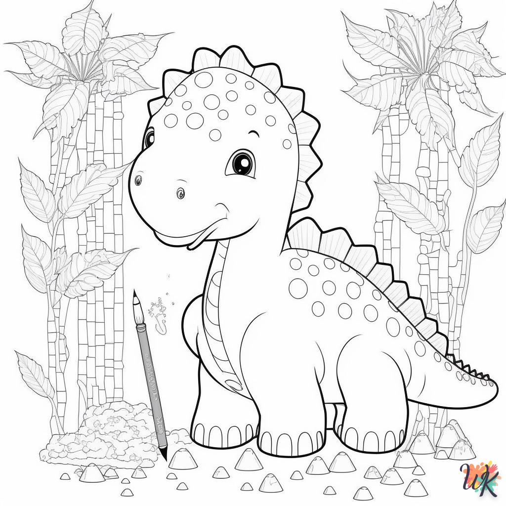 Dibujos para Colorear Dinosaurio 82