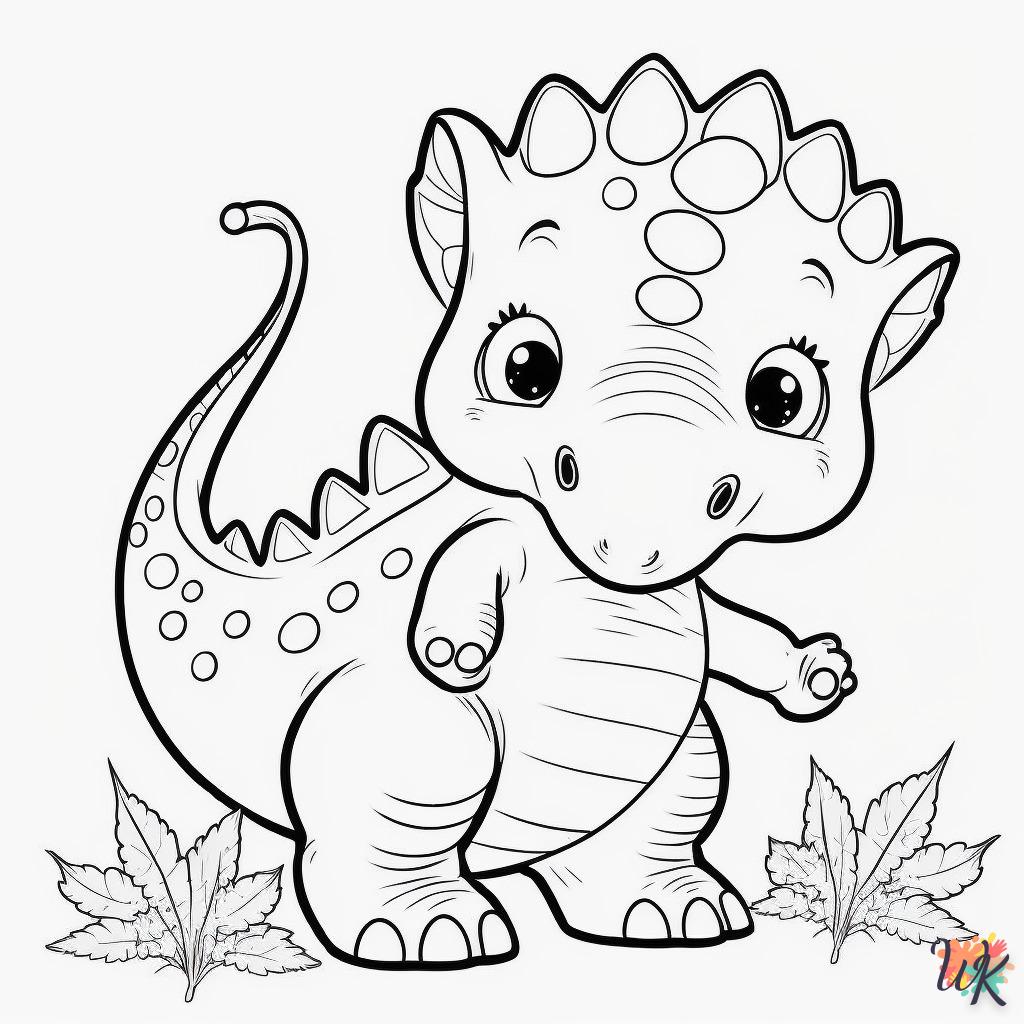 Dibujos para Colorear Dinosaurio 83