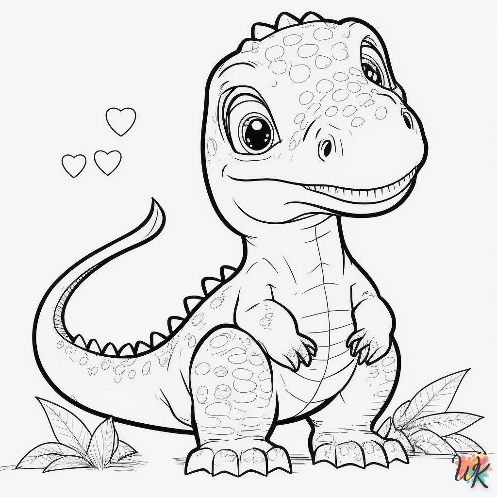 Dibujos para Colorear Dinosaurio 84